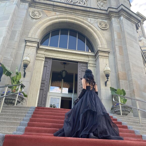 Black ball gown - Picture 1 of 3
